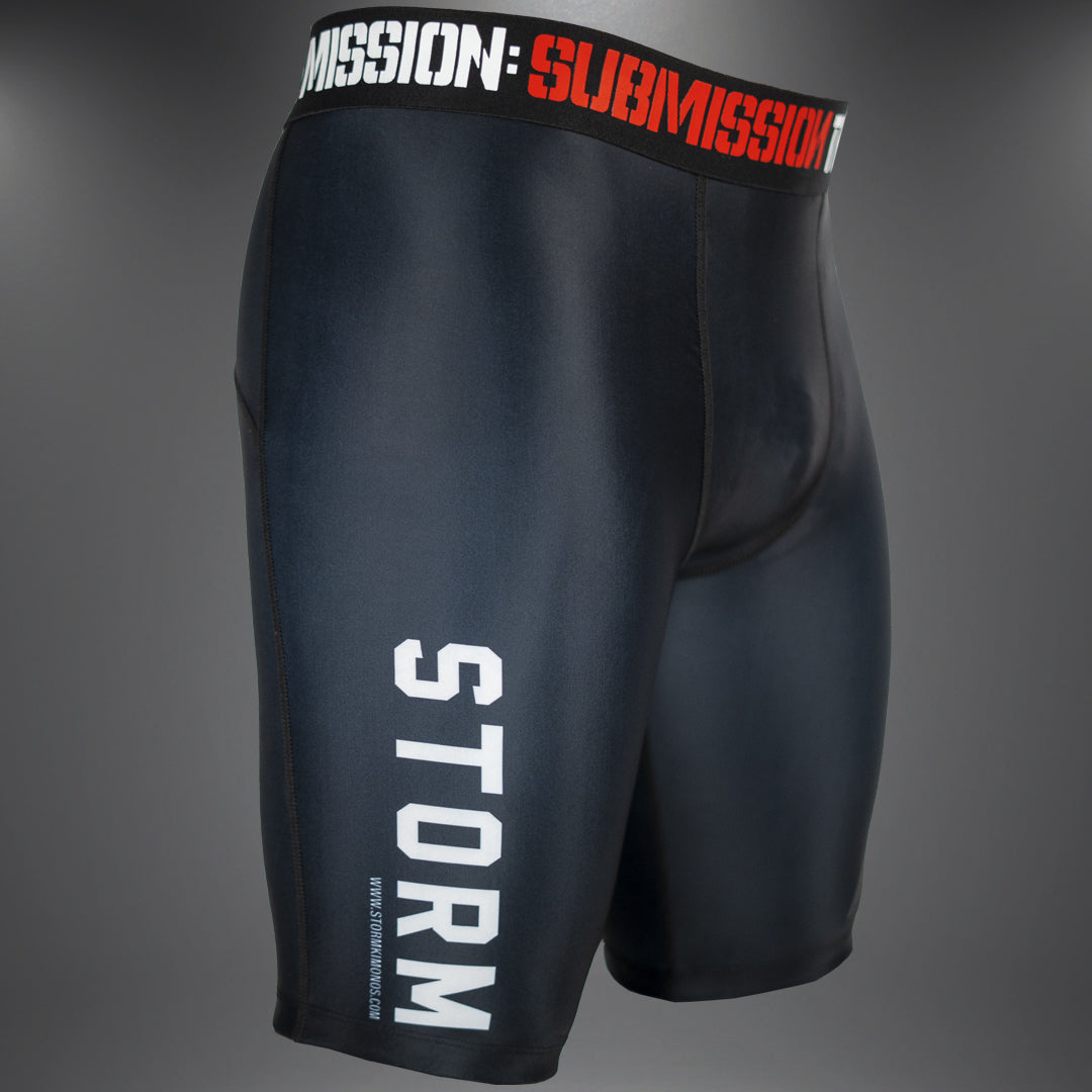 STORM DELTA COMPRESSION SHORTS - Black/Black