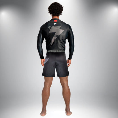 STORM DELTA LONG SLEEVE RASH GUARD - Black/Black