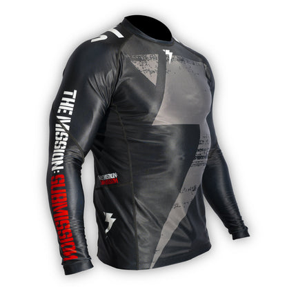 STORM DELTA LONG SLEEVE RASH GUARD - Black/Black